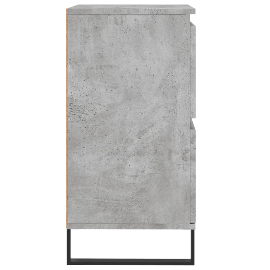 Dressoir 60X35X70 Cm Bewerkt Hout Betongrijs