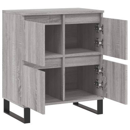 Dressoir 60X30X75 Cm Bewerkt Hout Grijs Sonoma Eikenkleurig