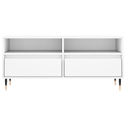 Tv-Meubel 00X34,5X44,5 Cm Bewerkt Hout Wit