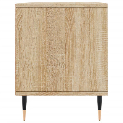 Tv-Meubel 100X34,5X44,5 Cm Bewerkt Hout Kleurig Sonoma eiken