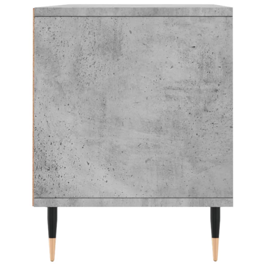 Tv-Meubel 00X34,5X44,5 Cm Bewerkt Hout Betongrijs