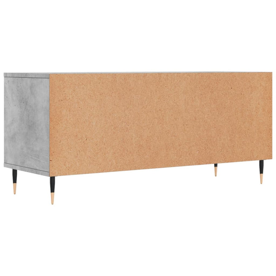 Tv-Meubel 00X34,5X44,5 Cm Bewerkt Hout Betongrijs