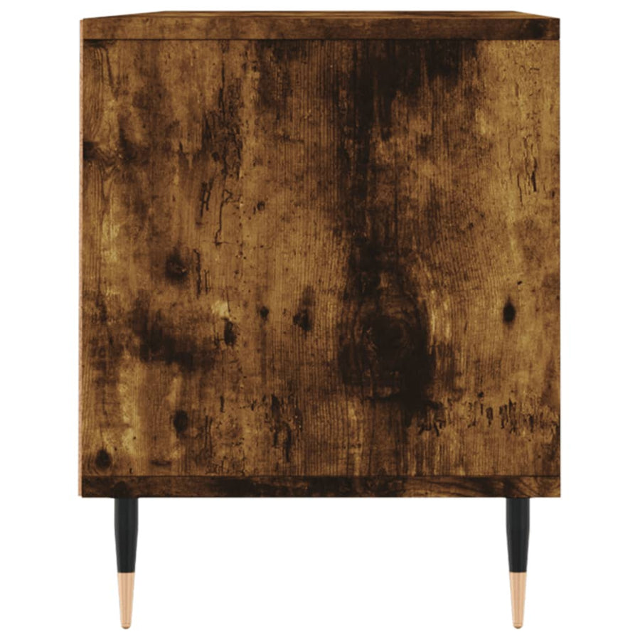 Tv-Meubel 100X34,5X44,5 Cm Bewerkt Hout Kleurig Gerookt eiken