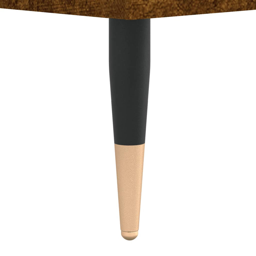 Tv-Meubel 100X34,5X44,5 Cm Bewerkt Hout Kleurig Gerookt eiken