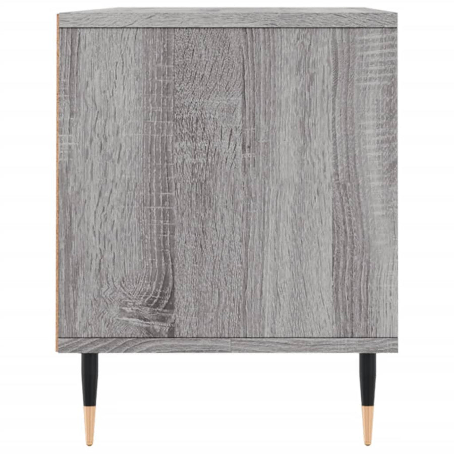 Tv-Meubel 00X34,5X44,5 Cm Bewerkt Hout Eikenkleur Grijs sonoma