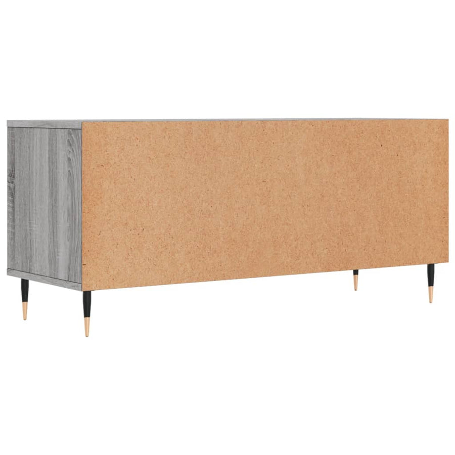 Tv-Meubel 00X34,5X44,5 Cm Bewerkt Hout Eikenkleur Grijs sonoma