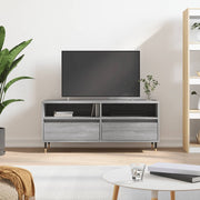 Tv-meubel 100x34,5x44,5 cm bewerkt hout grijs