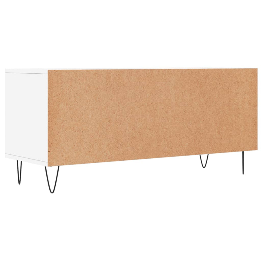 Tv-Meubel 00X34,5X44,5 Cm Bewerkt Hout Wit