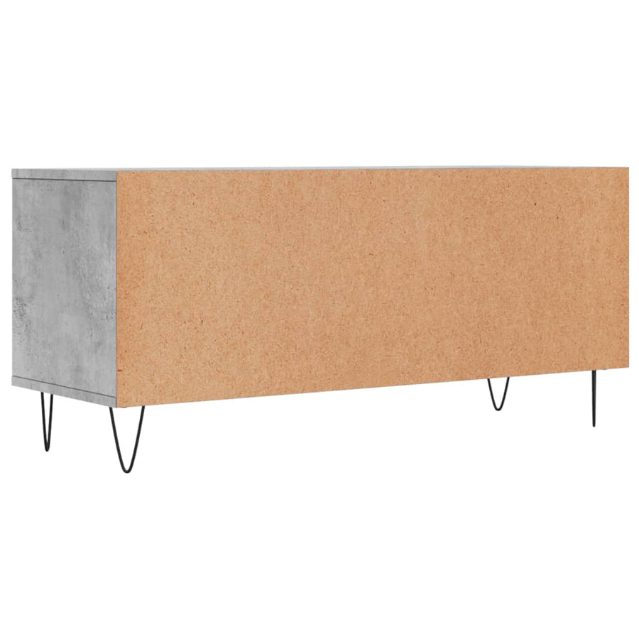 Tv-Meubel 00X34,5X44,5 Cm Bewerkt Hout Betongrijs