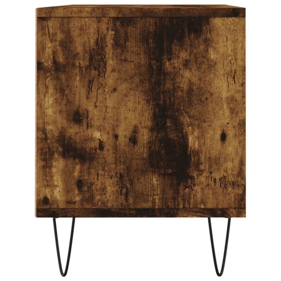 Tv-Meubel 00X34,5X44,5 Cm Bewerkt Hout Kleurig Gerookt eiken