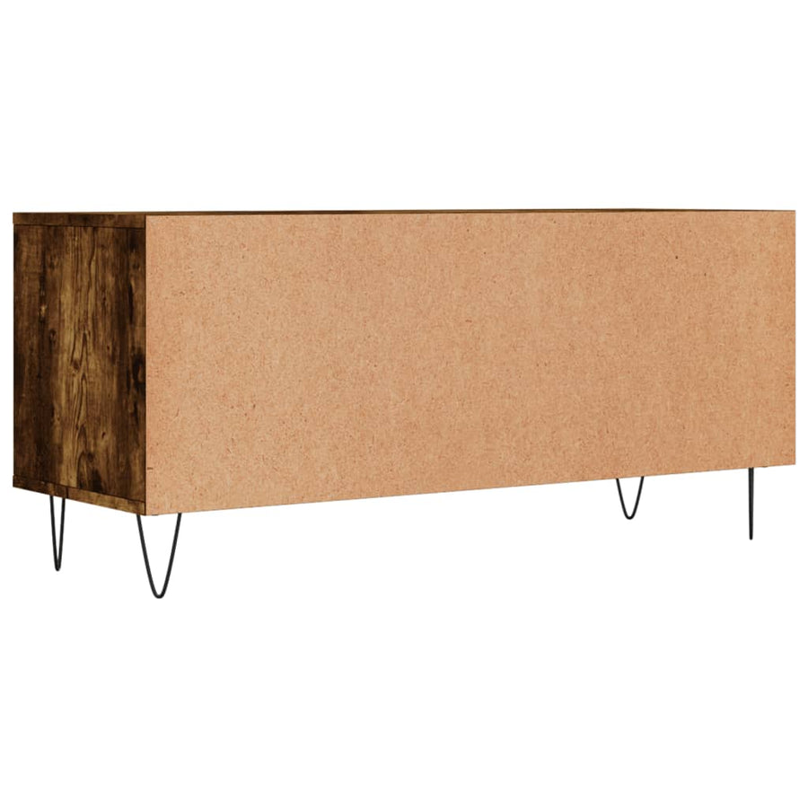 Tv-Meubel 00X34,5X44,5 Cm Bewerkt Hout Kleurig Gerookt eiken
