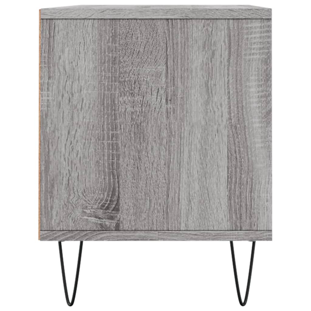Tv-Meubel 00X34,5X44,5 Cm Bewerkt Hout Eikenkleur Grijs sonoma
