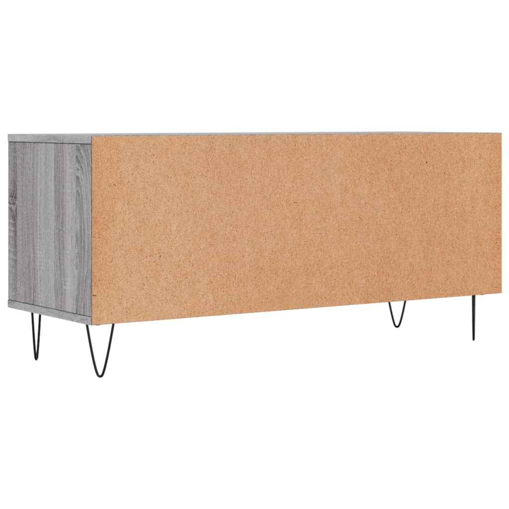 Tv-Meubel 00X34,5X44,5 Cm Bewerkt Hout Eikenkleur Grijs sonoma