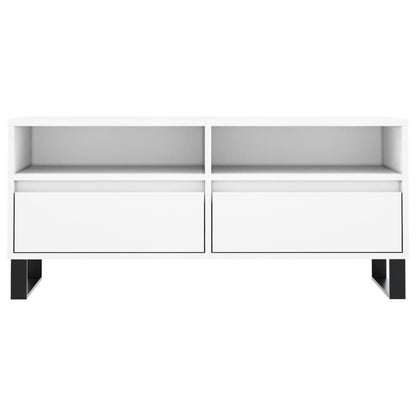Tv-Meubel 00X34,5X44,5 Cm Bewerkt Hout Wit