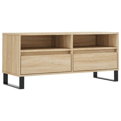 Tv-Meubel 00X34,5X44,5 Cm Bewerkt Hout Kleurig Sonoma eiken