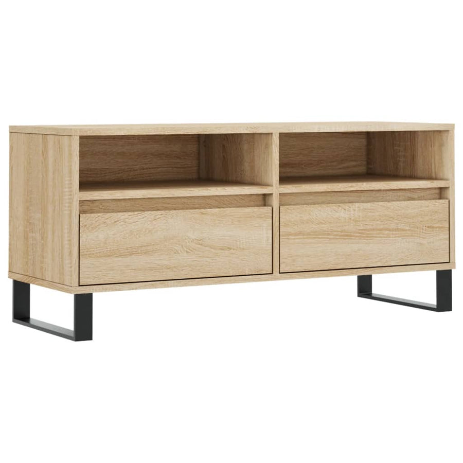 Tv-Meubel 00X34,5X44,5 Cm Bewerkt Hout Kleurig Sonoma eiken