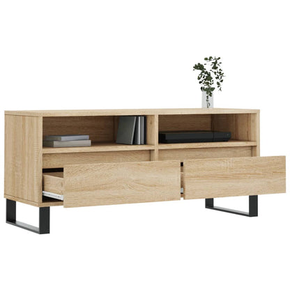 Tv-Meubel 00X34,5X44,5 Cm Bewerkt Hout Kleurig Sonoma eiken