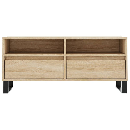Tv-Meubel 00X34,5X44,5 Cm Bewerkt Hout Kleurig Sonoma eiken