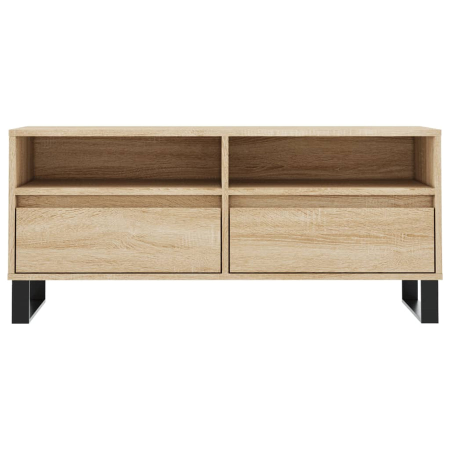 Tv-Meubel 00X34,5X44,5 Cm Bewerkt Hout Kleurig Sonoma eiken