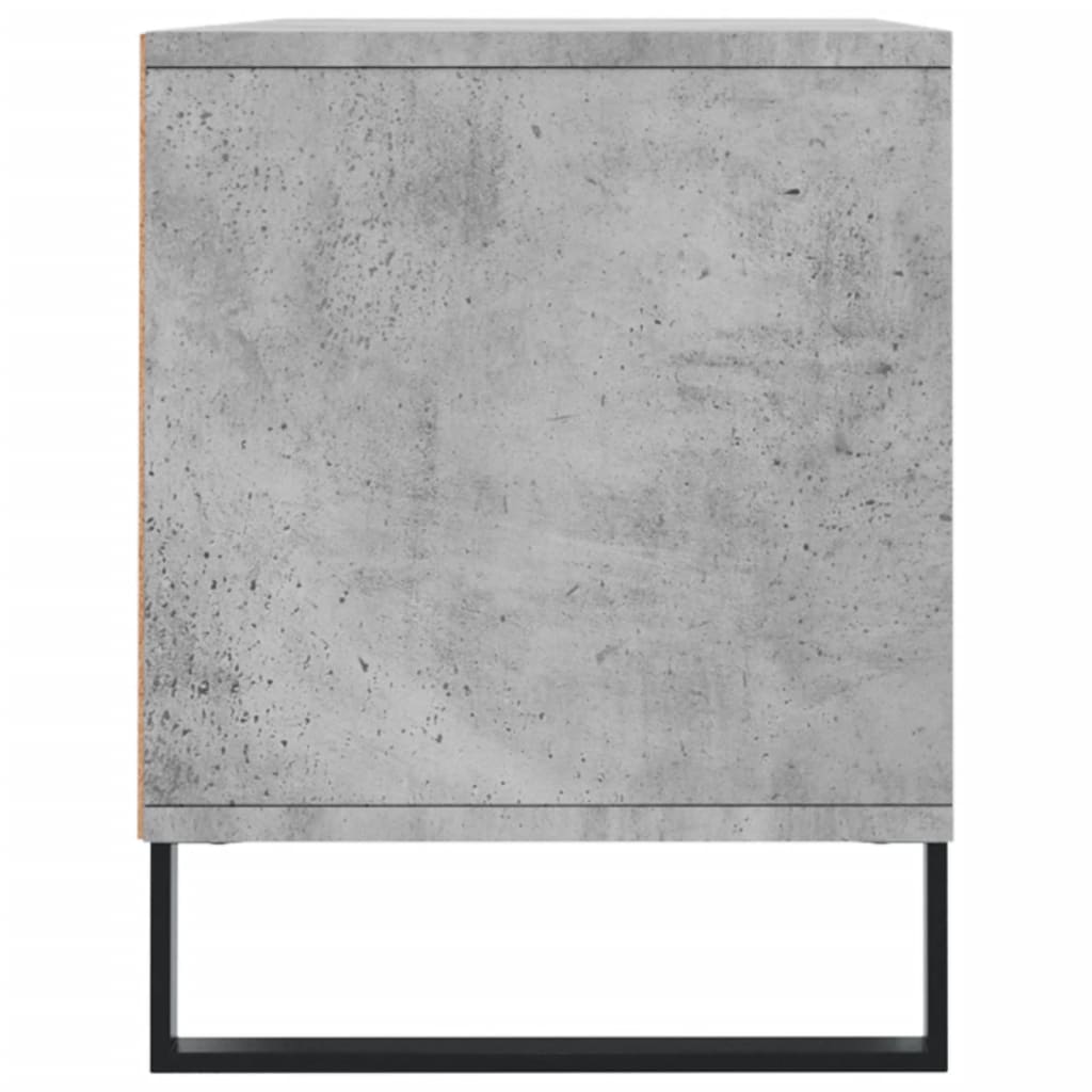Tv-Meubel 100X34,5X44,5 Cm Bewerkt Hout Betongrijs