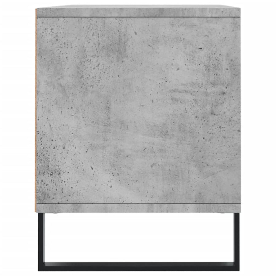 Tv-Meubel 100X34,5X44,5 Cm Bewerkt Hout Betongrijs