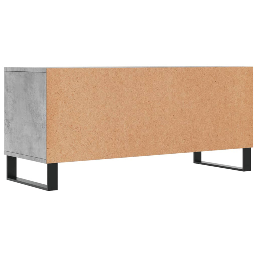 Tv-Meubel 100X34,5X44,5 Cm Bewerkt Hout Betongrijs