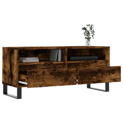 Tv-Meubel 00X34,5X44,5 Cm Bewerkt Hout Kleurig Gerookt eiken