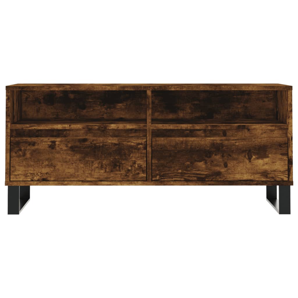 Tv-Meubel 00X34,5X44,5 Cm Bewerkt Hout Kleurig Gerookt eiken