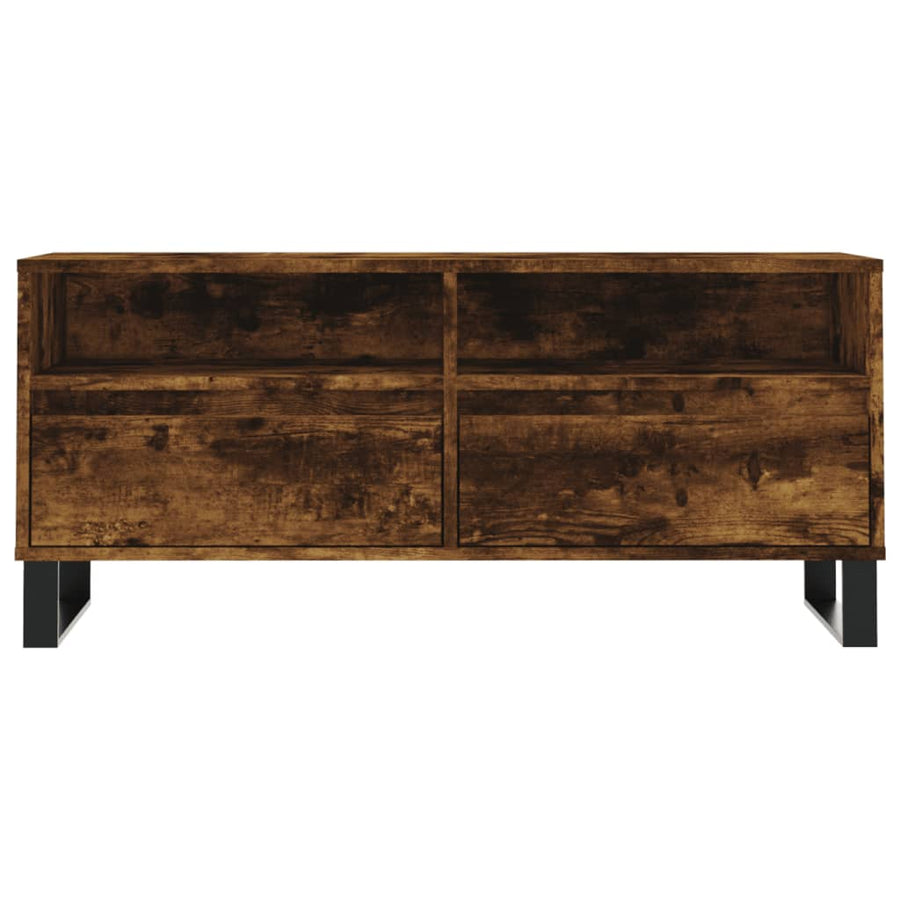 Tv-Meubel 00X34,5X44,5 Cm Bewerkt Hout Kleurig Gerookt eiken