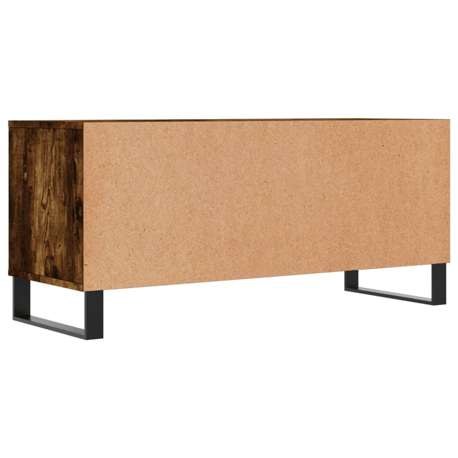 Tv-Meubel 00X34,5X44,5 Cm Bewerkt Hout Kleurig Gerookt eiken