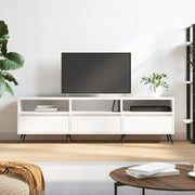 Tv-meubel 150x30x44,5 cm bewerkt hout wit