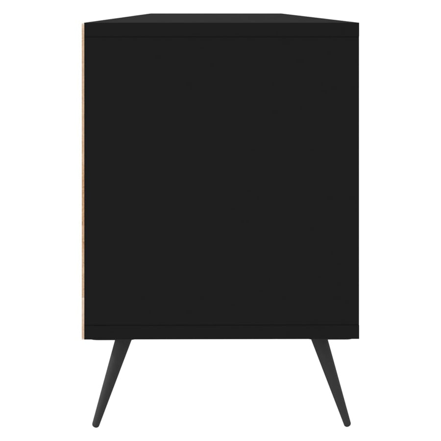 Tv-meubel 150x30x44,5 cm bewerkt hout zwart