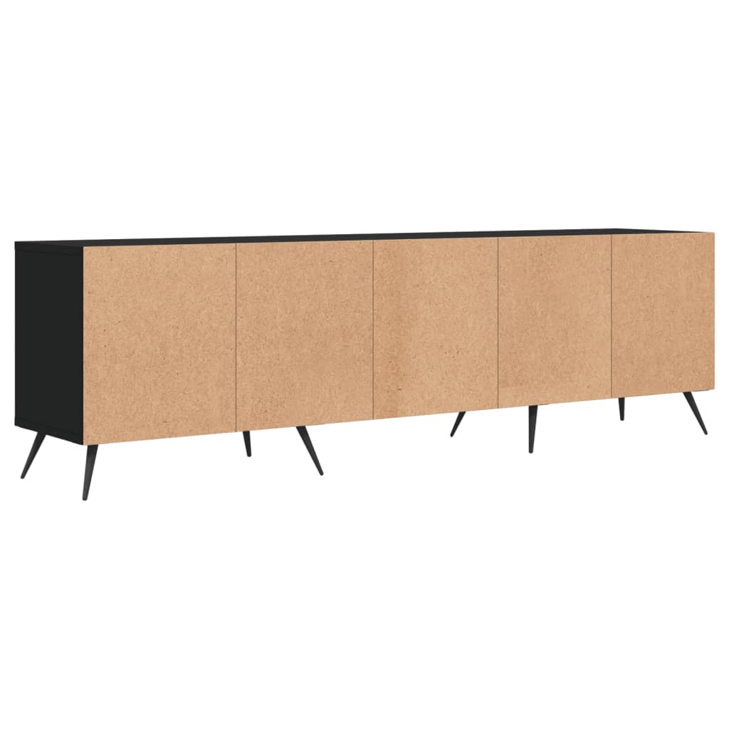 Tv-Meubel 150X30X44,5 Cm Bewerkt Hout Zwart