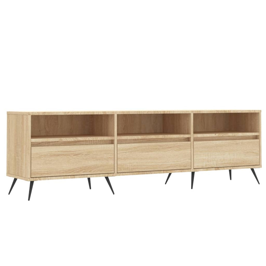 Tv-Meubel 50X30X44,5 Cm Bewerkt Hout Kleurig Sonoma eiken