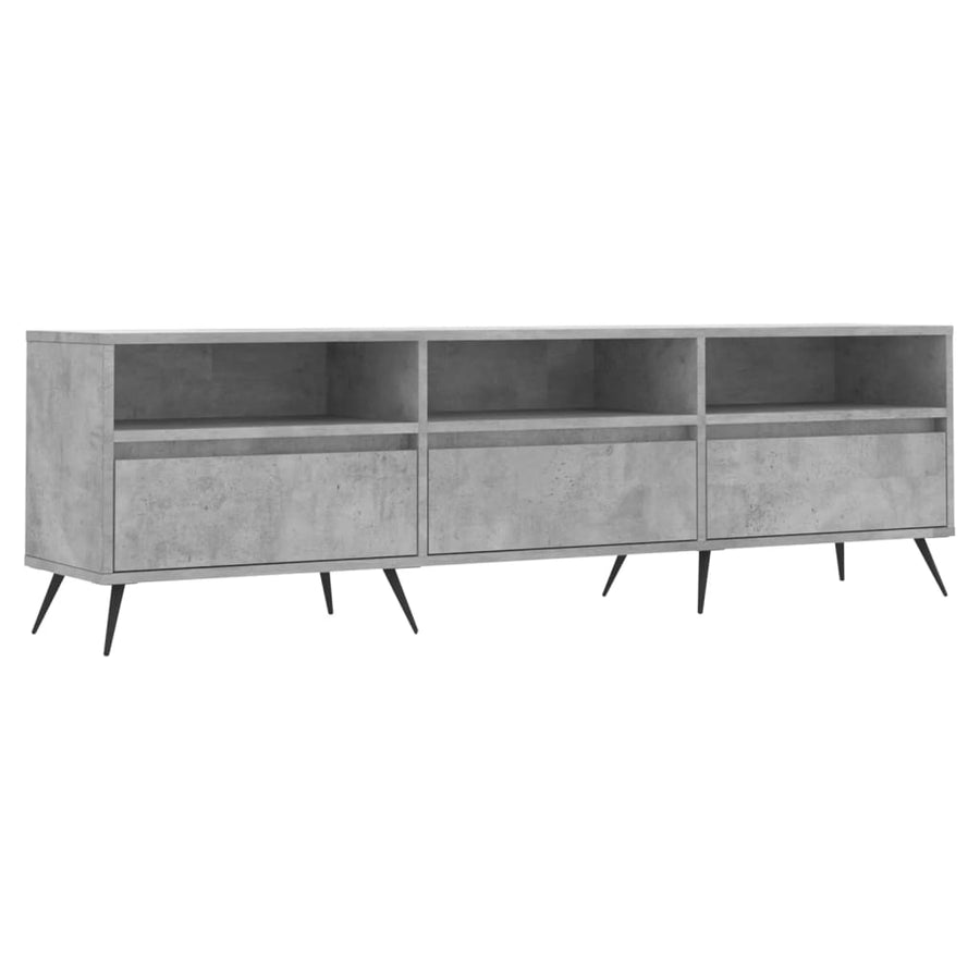 Tv-Meubel 50X30X44,5 Cm Bewerkt Hout Betongrijs