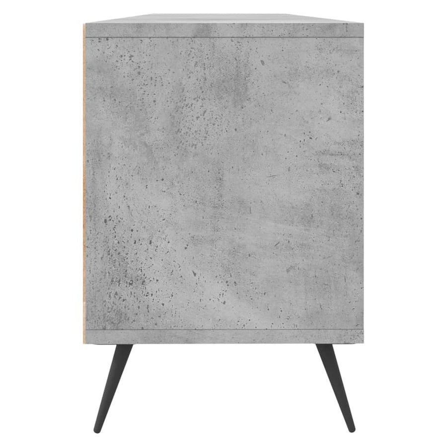Tv-Meubel 50X30X44,5 Cm Bewerkt Hout Betongrijs