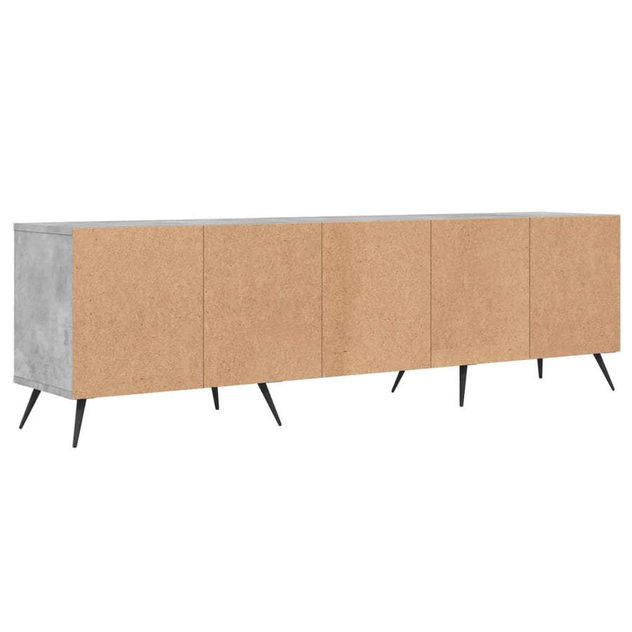 Tv-Meubel 50X30X44,5 Cm Bewerkt Hout Betongrijs