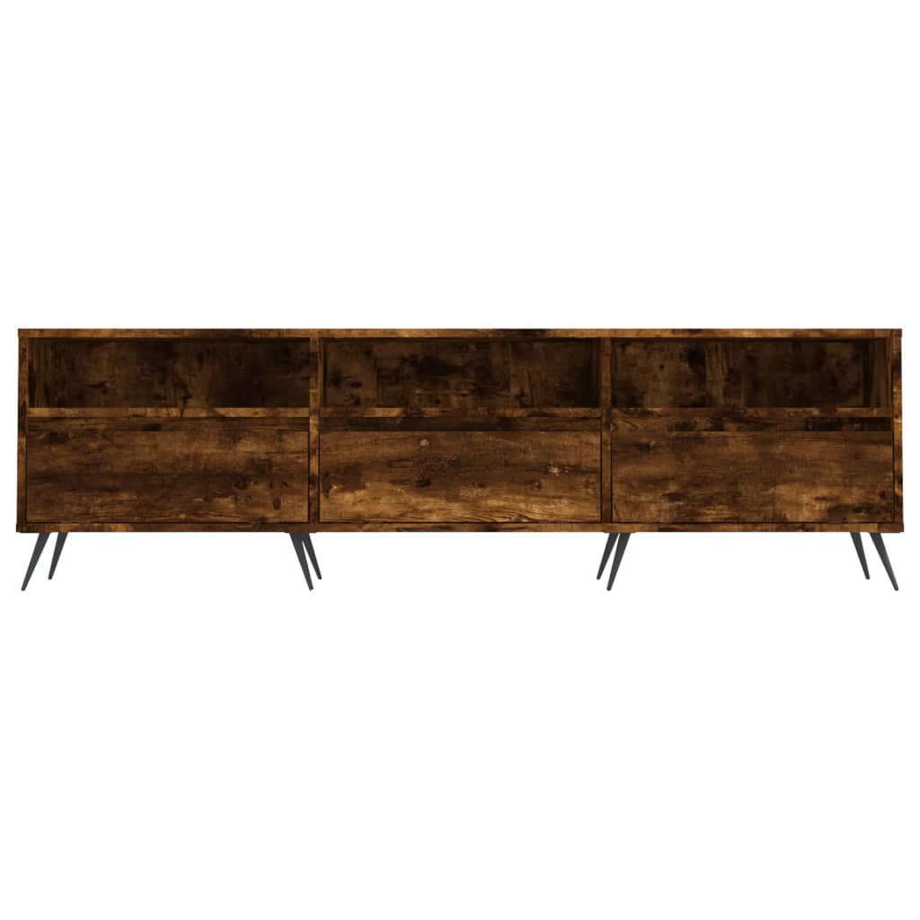 Tv-Meubel 50X30X44,5 Cm Bewerkt Hout Kleurig Gerookt eiken