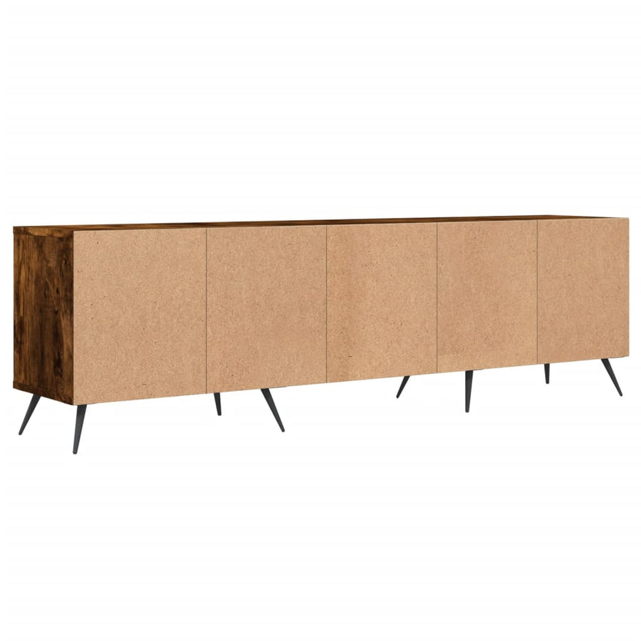 Tv-Meubel 50X30X44,5 Cm Bewerkt Hout Kleurig Gerookt eiken