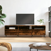 Tv-meubel 150x30x44,5 cm bewerkt hout gerookt eiken