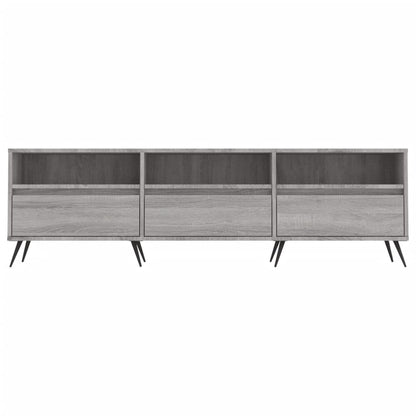 Tv-Meubel 50X30X44,5 Cm Bewerkt Hout Eikenkleurig Grijs sonoma