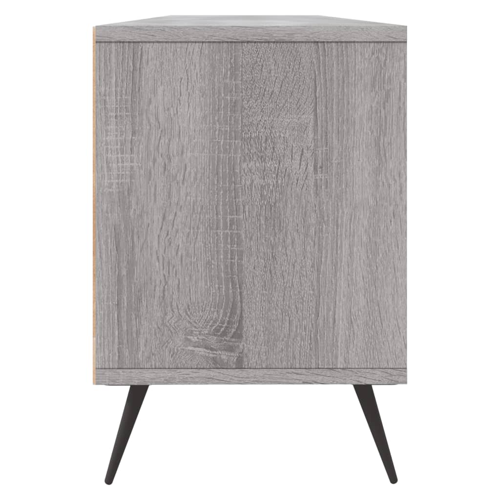 Tv-Meubel 50X30X44,5 Cm Bewerkt Hout Eikenkleurig Grijs sonoma