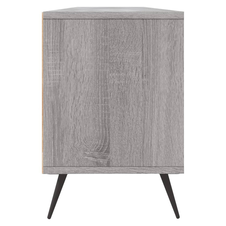 Tv-Meubel 50X30X44,5 Cm Bewerkt Hout Eikenkleurig Grijs sonoma