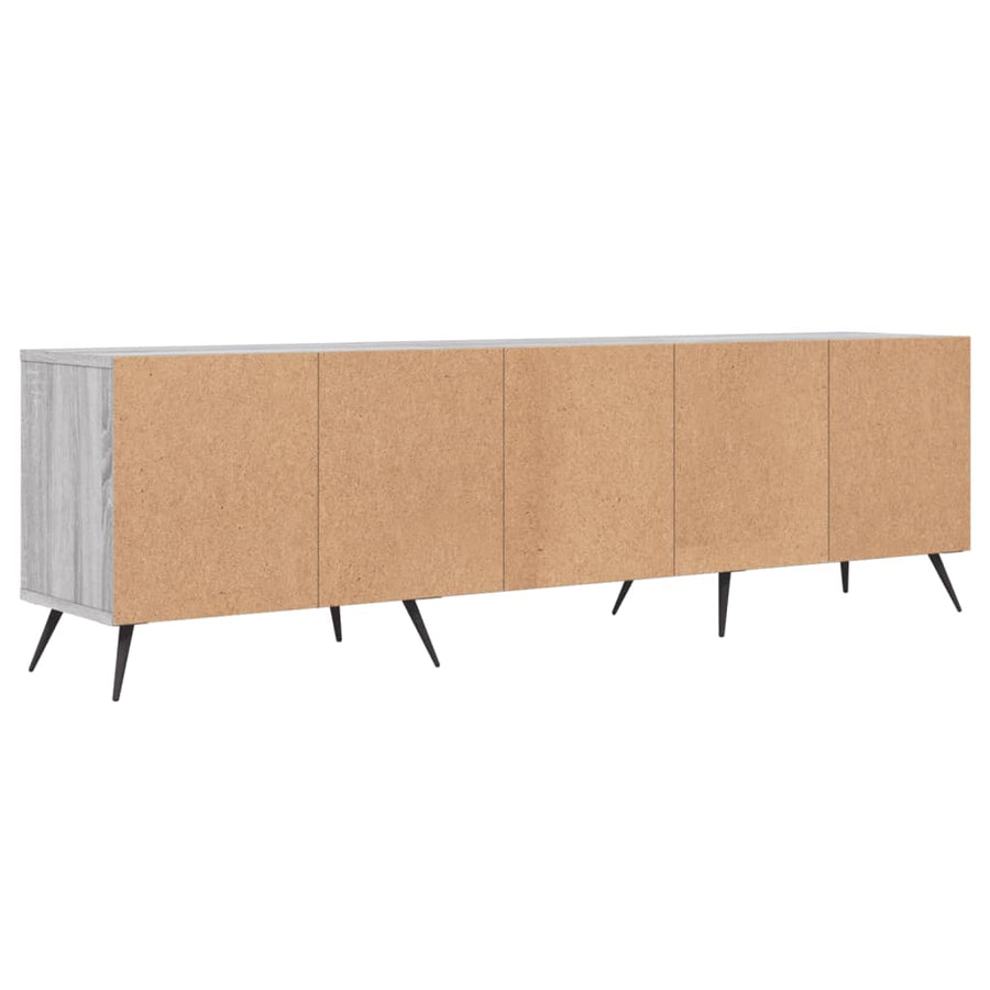 Tv-Meubel 50X30X44,5 Cm Bewerkt Hout Eikenkleurig Grijs sonoma