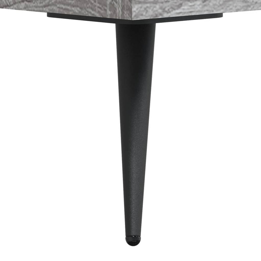 Tv-Meubel 50X30X44,5 Cm Bewerkt Hout Eikenkleurig Grijs sonoma