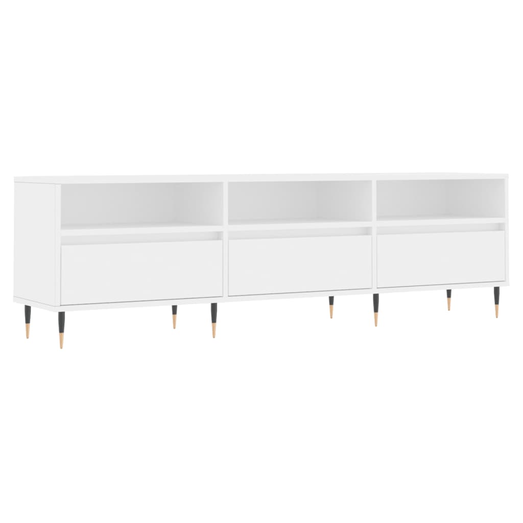 Tv-Meubel 150X30X44,5 Cm Bewerkt Hout Wit