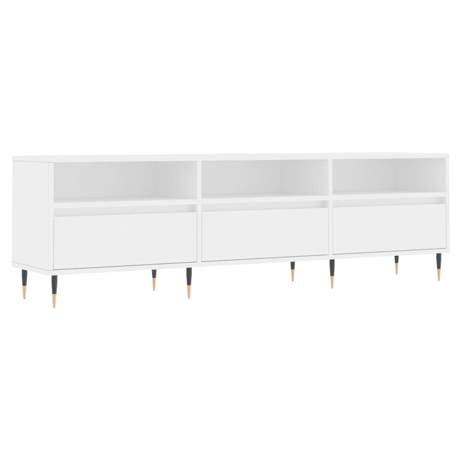 Tv-Meubel 150X30X44,5 Cm Bewerkt Hout Wit