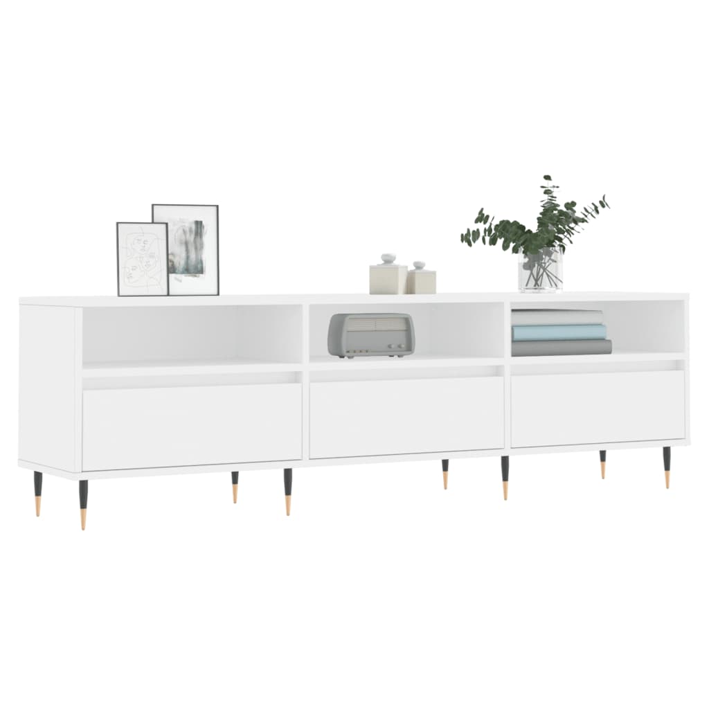Tv-Meubel 150X30X44,5 Cm Bewerkt Hout Wit