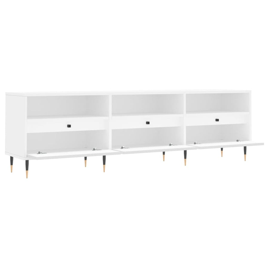 Tv-Meubel 150X30X44,5 Cm Bewerkt Hout Wit