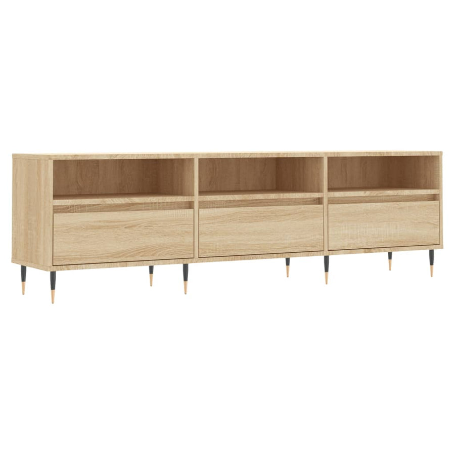 Tv-Meubel 150X30X44,5 Cm Bewerkt Hout Kleurig Sonoma eiken